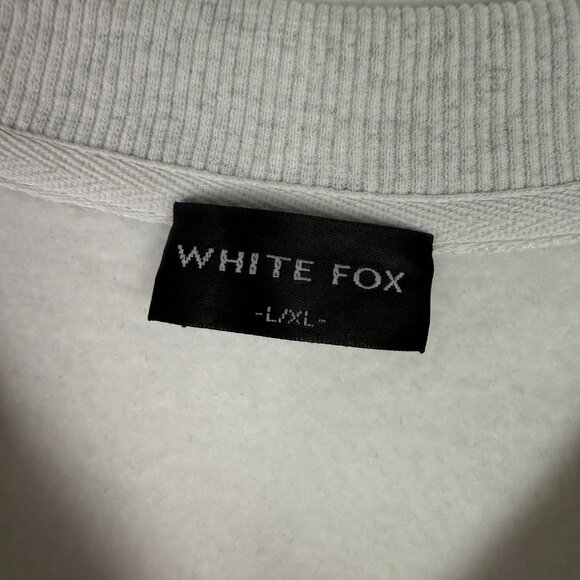 White Fox Boutique 13 Always & Forever Crewneck Sweatshirt Gray Size L/XL EUC - Picture 6 of 13